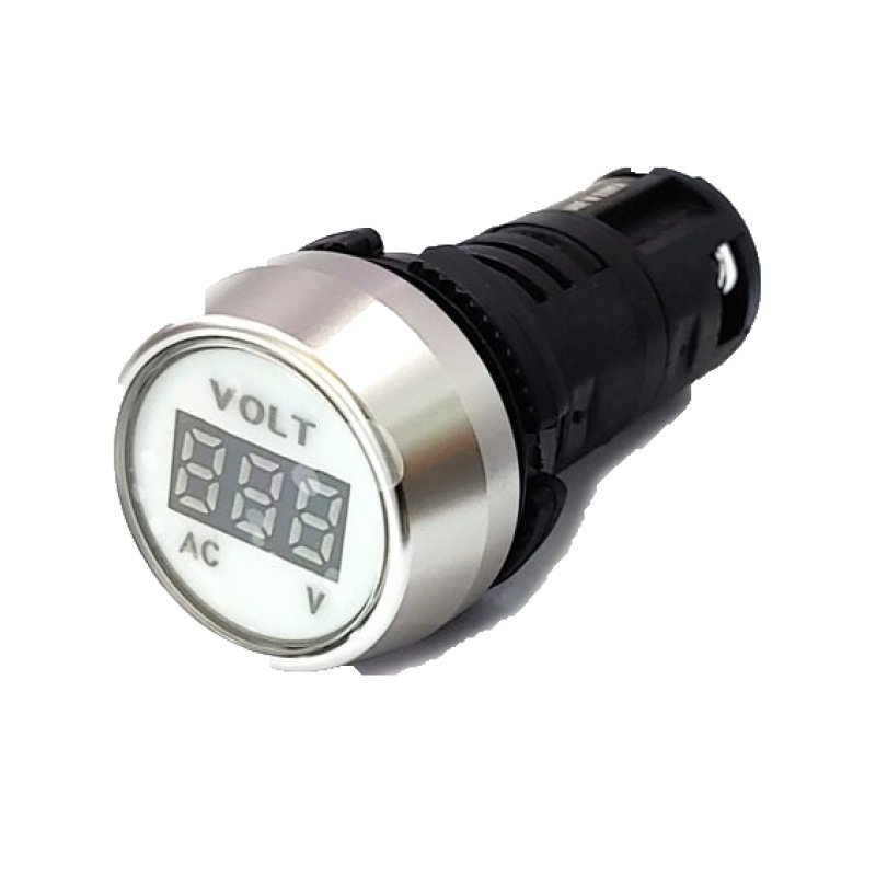 22mm 볼트미터 AC50~500V 흰색 VI-HVW (HQ01211)