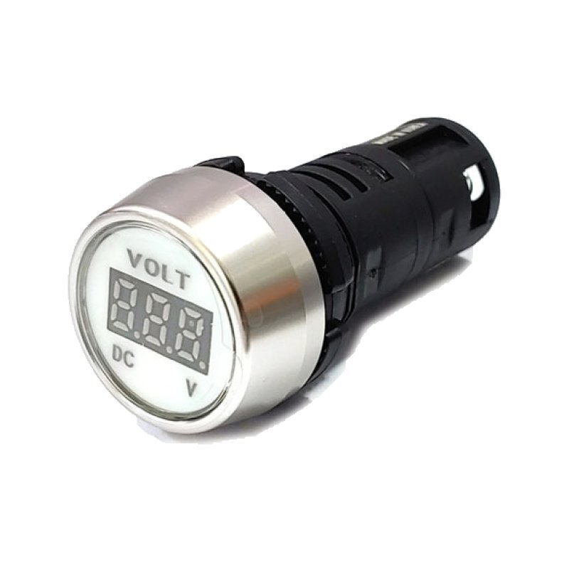 22mm 볼트미터 DC5~30V 흰색 KG-VI-HDW (HQ01214)