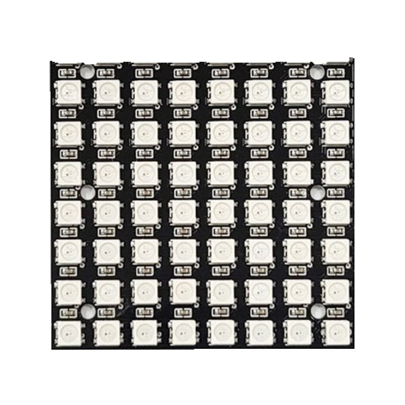 5V WS2812B 네오픽셀 8x8 64채널 LED 모듈 (HQ01216)