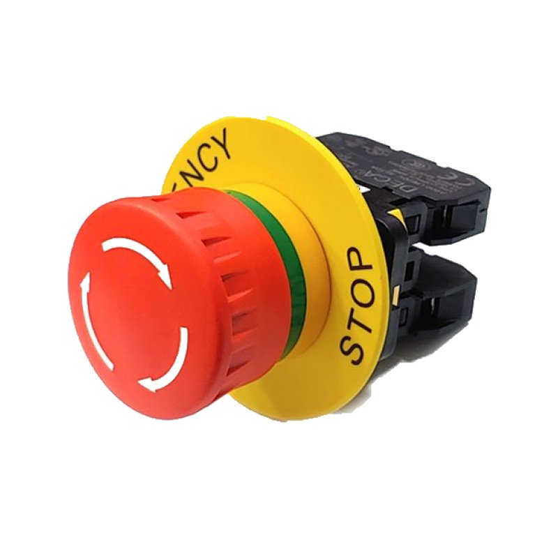 22mm 비상 스위치+비상정지명판 1a1b 접점 (HQ01438)
