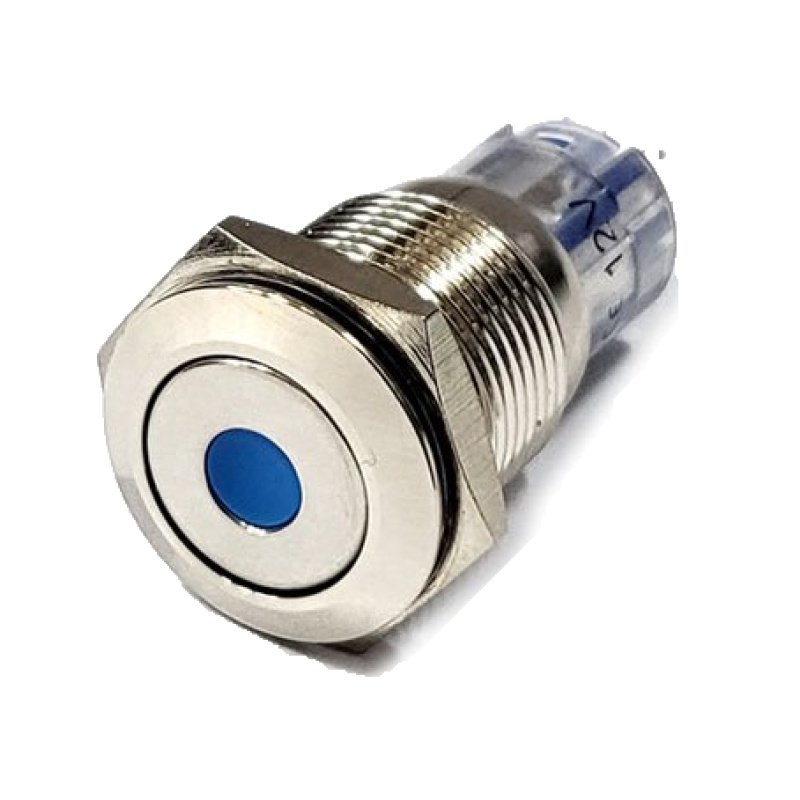 16mm 2회로 메탈스위치 LAS2GQF-22D/12V/N (HQ01459)