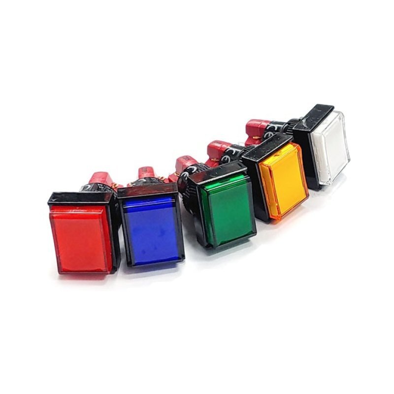 16mm 직사각형 버튼 스위치 D16LMT1-1AB 5V (HQ01501)