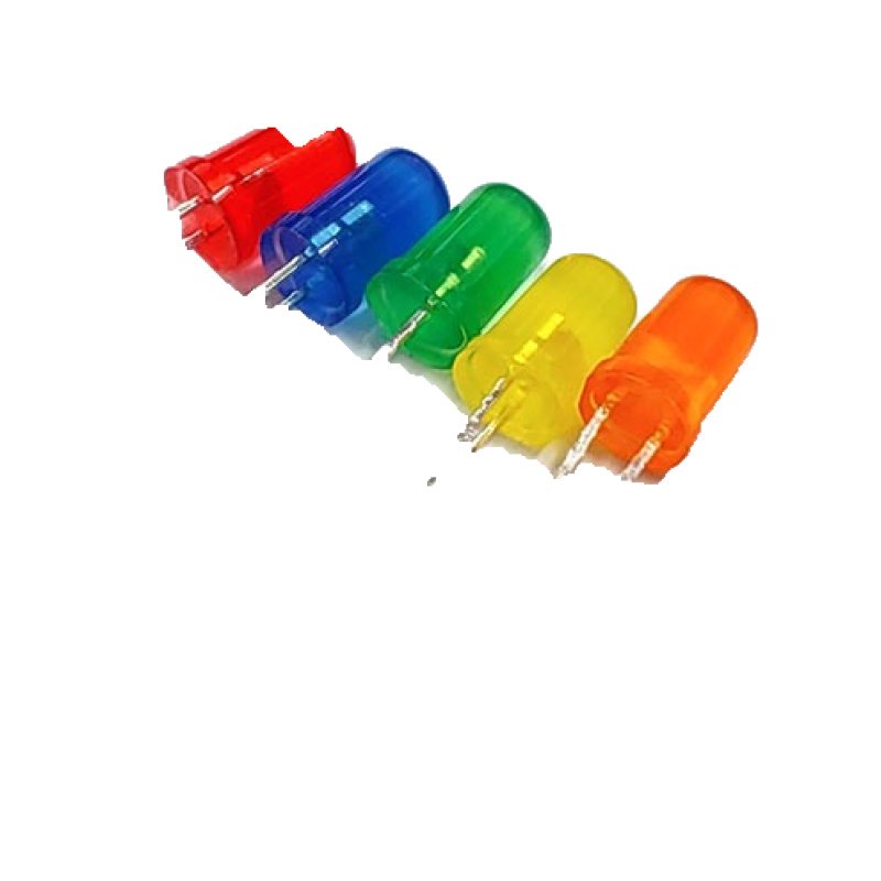 5mm 일반휘도 LED 짦은다리 10개 묶음 (HQ01728)