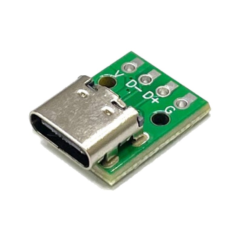 USB C 타입 4핀 소켓 PCB 기판 Female 모듈 납땜 x (HQ03761)