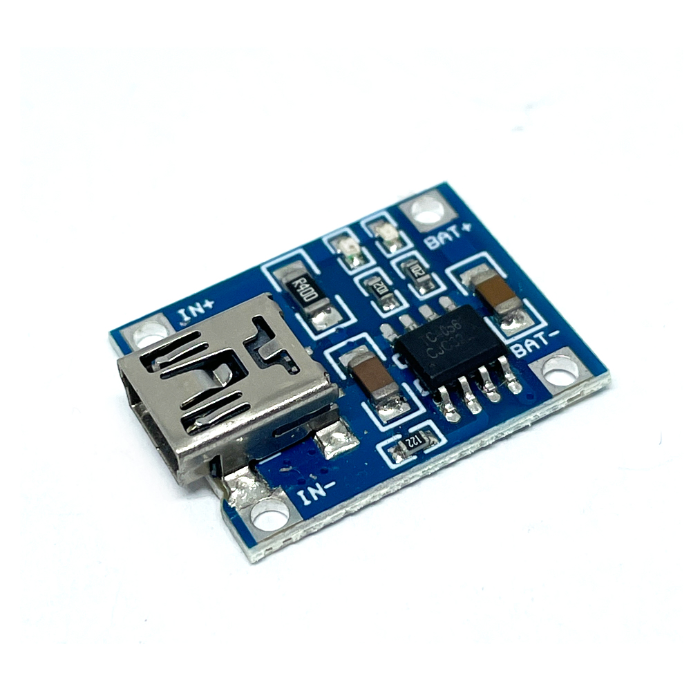 TP4056 3.7V 리튬이온폴리머 배터리충전모듈 USB-B 1A (HAM1311)