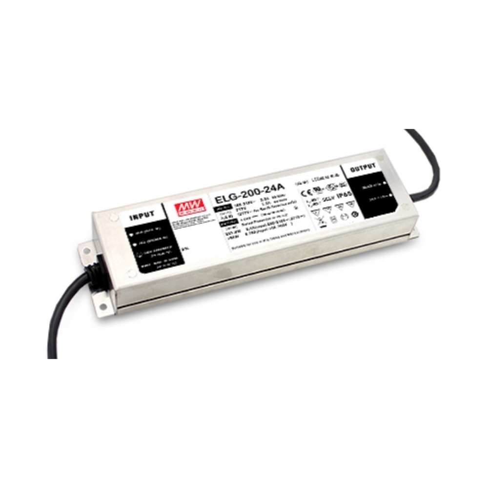 민웰 LED 컨버터 CV CC PFC 방수 24V 8.4A 200W (ELG-200-24A-3Y)