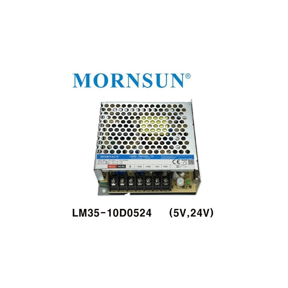 MORNSUN LM35-10D0524 파워 서플라이 SMPS 35W 5V 24V 2 채널 (ML0192)