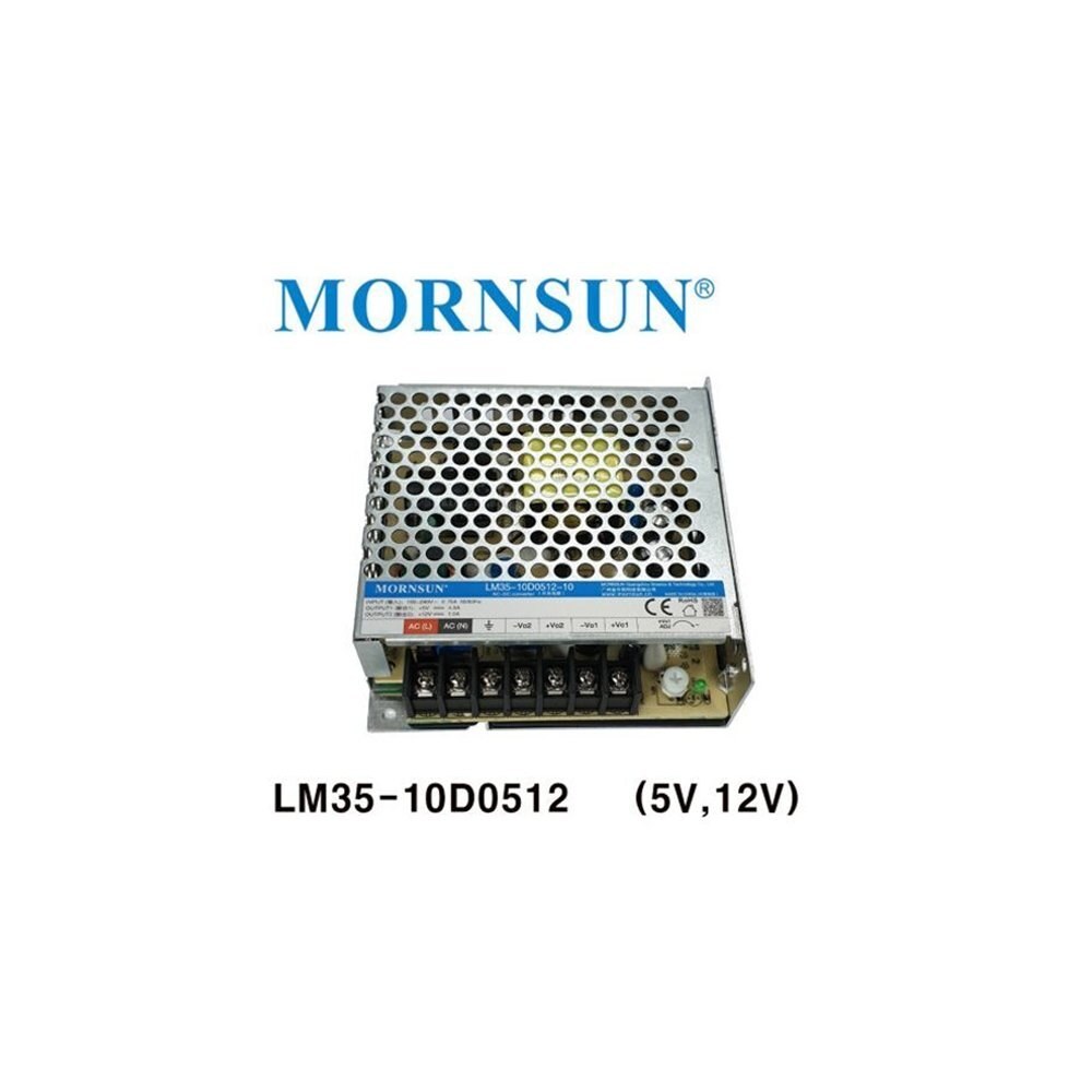 MORNSUN LM35-10D0512 파워 서플라이 SMPS 35W 5V 12V 2 채널 (ML0193)
