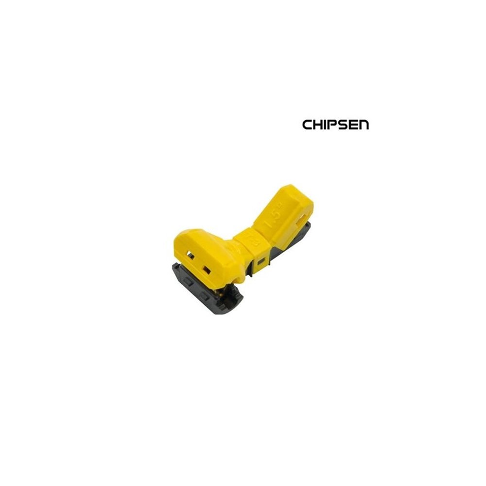 Chipsen T-3 YELLOW 무탈피 전선 연결 커넥터 1.5mm&sup2; AWG16-14 (ML0542)