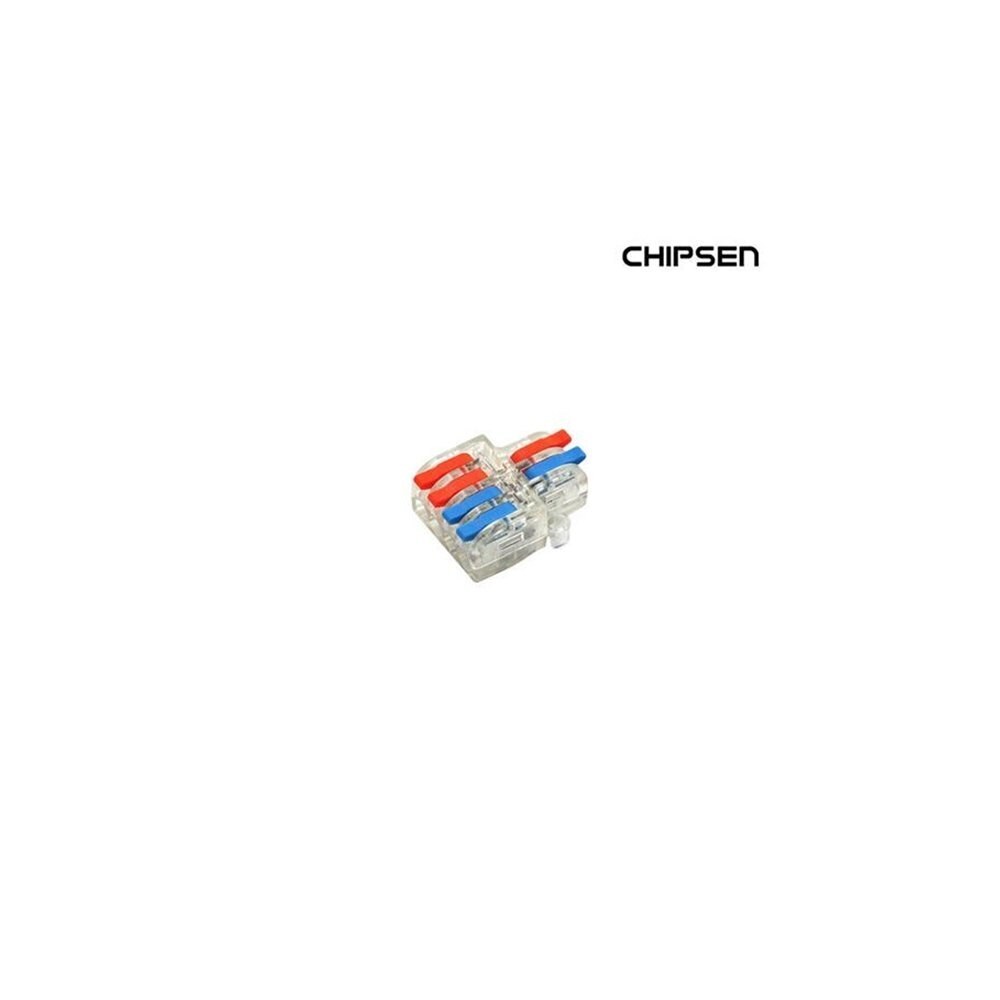 Chipsen PCT-2-4Q 소형 투명 레버 전선 연결 커넥터 2:4 연결 (ML0577)