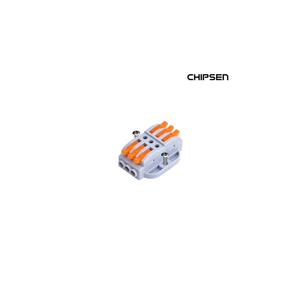 Chipsen PCT-3-3H 나사 고정형 레버 커넥터 3가닥 1:1 연결 (ML0581)