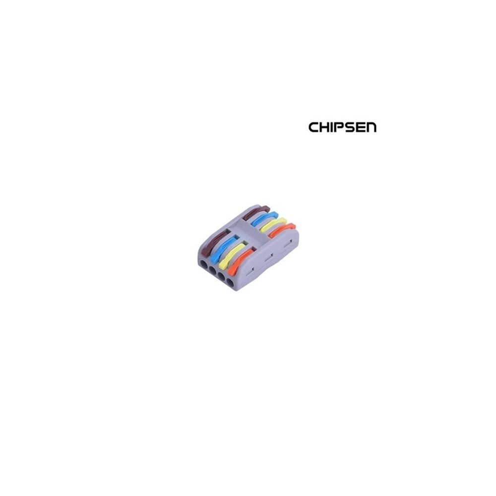 Chipsen PCT-4-4 꽂음형 전선 연결 커넥터 4가닥 1:1 연결 (ML0583)