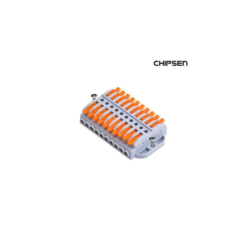 Chipsen PCT-10-10H 나사 고정형 레버 커넥터 10가닥 1:1 연결 (ML0590)
