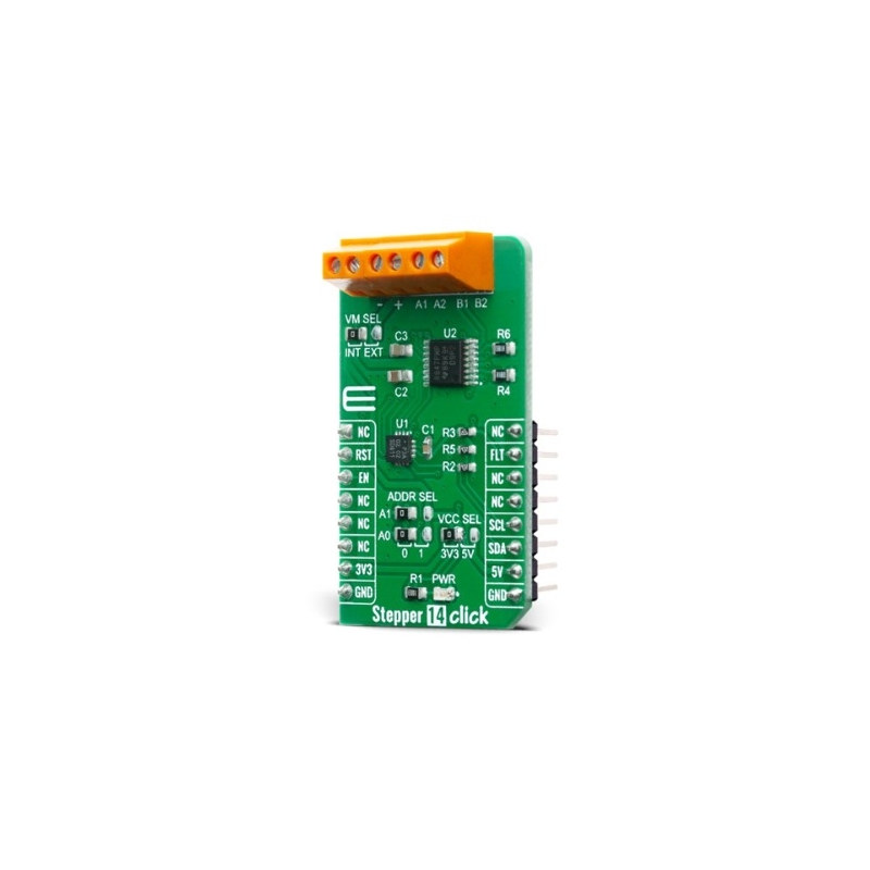 DRV8847 스텝 모터 드라이버-I2C STEPPER 14 CLICK (ML0641)