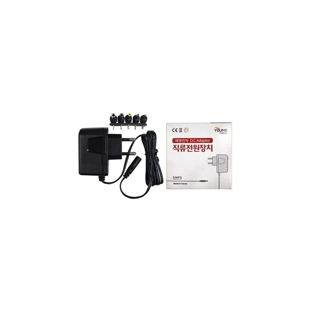 태영전자 TY 9V 600mAh 벽걸이형 어댑터 9V 0.6A (ML1079)