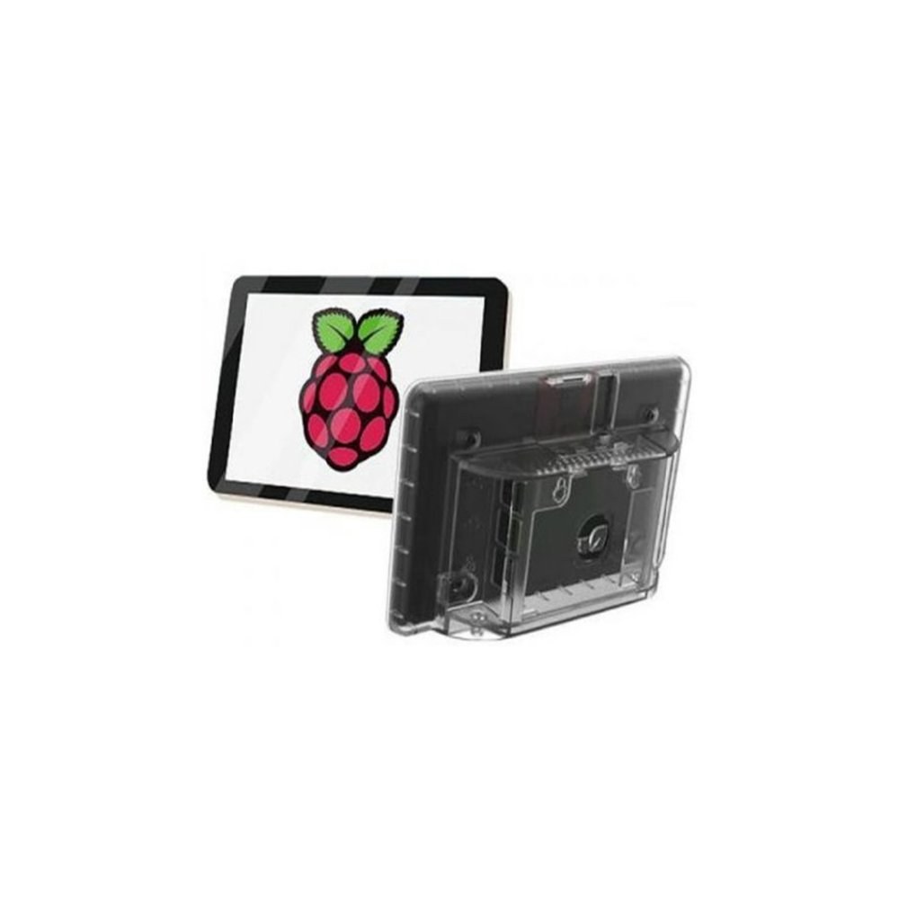 정품 라즈베리 파이 4 7인치 LCD 터치 스크린 디스플레이 투명 케이스 포함 (ML1167)