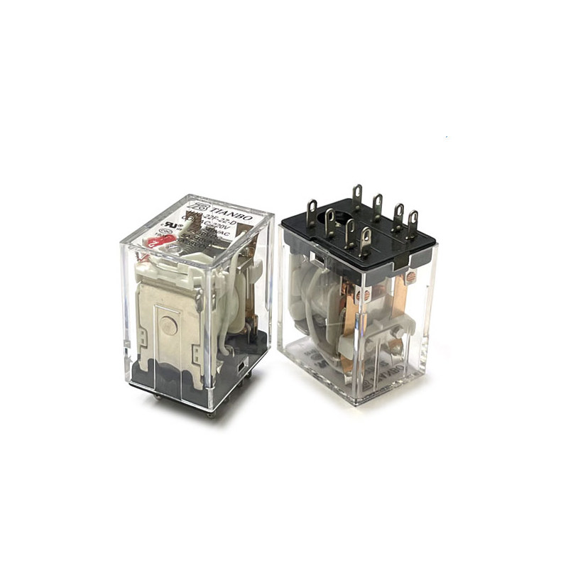 TIANBO 8핀 2c 파워 릴레이 HJQ-22F-2Z-220VAC-D LED SOCKET 타입 (HQ00015)
