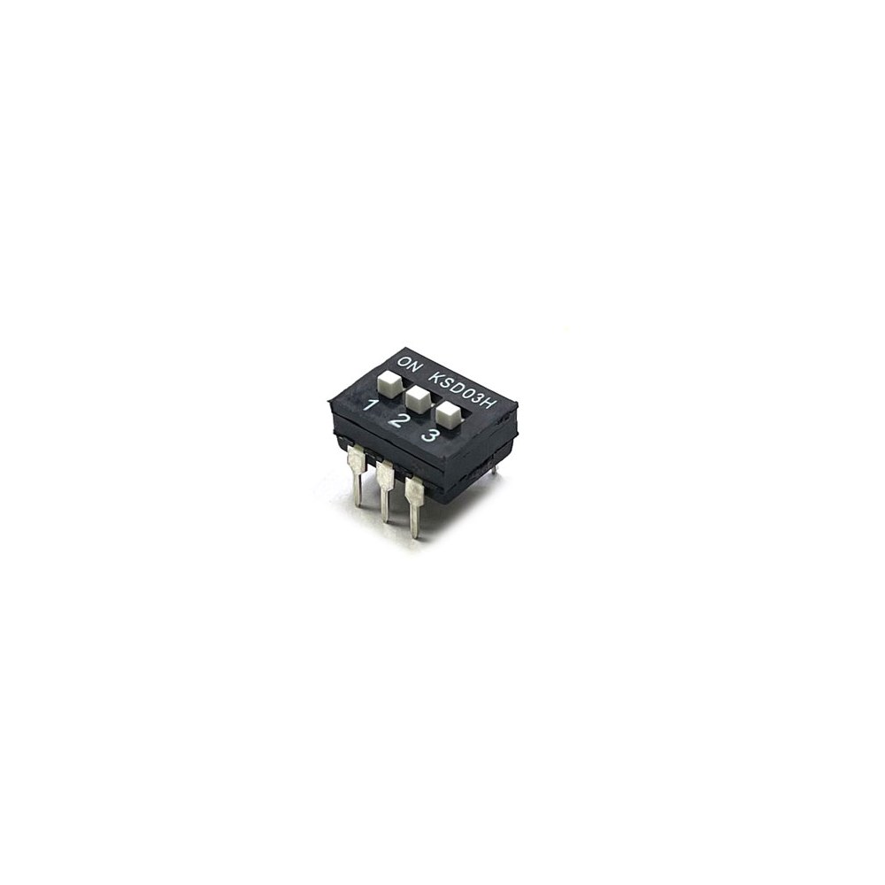 03H 슬라이드형 DIP 스위치 SLIDE DIP SWITCH KSD03H 3극 (HQ00029)