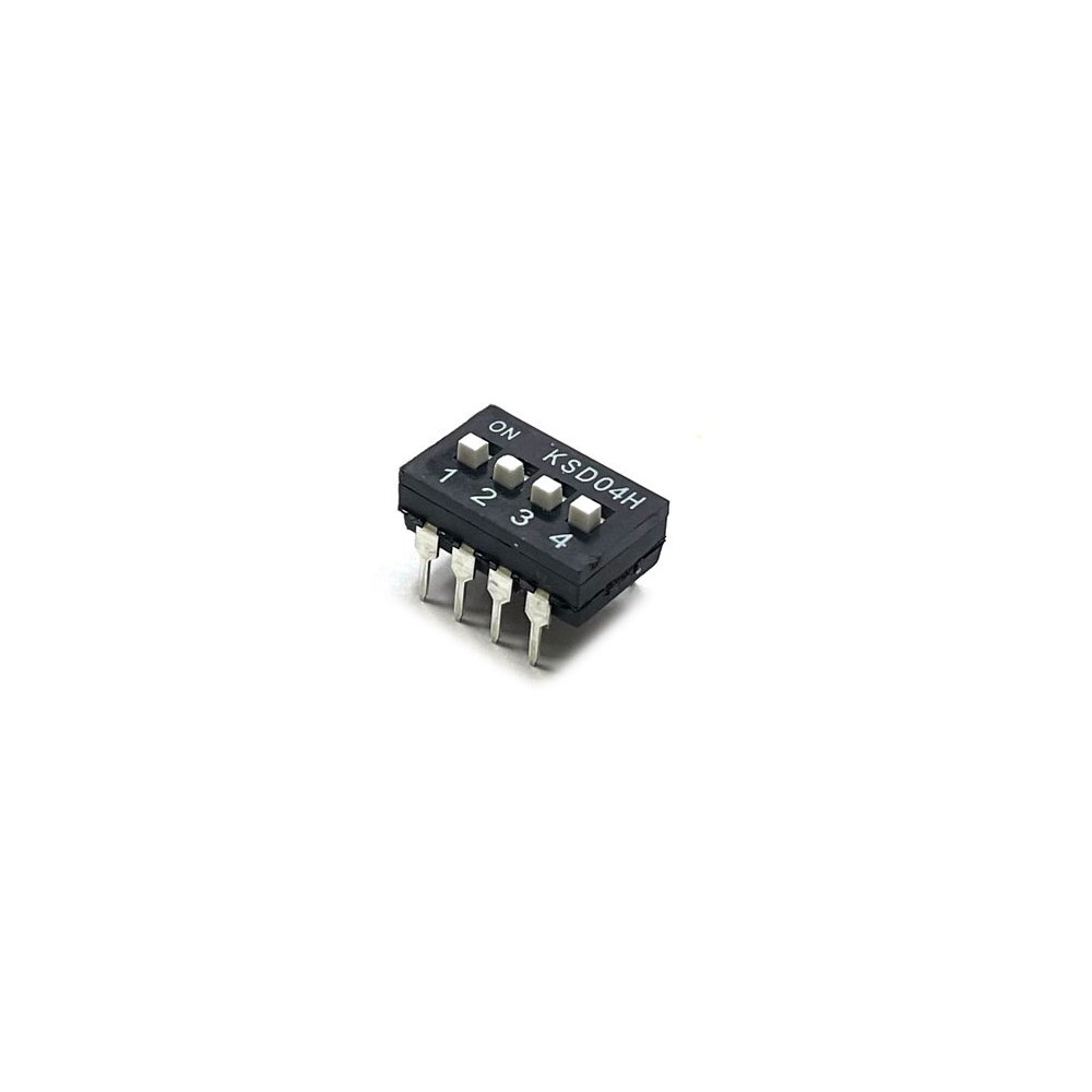 04H 슬라이드형 DIP 스위치 SLIDE DIP SWITCH KSD04H 4극 (HQ00030)
