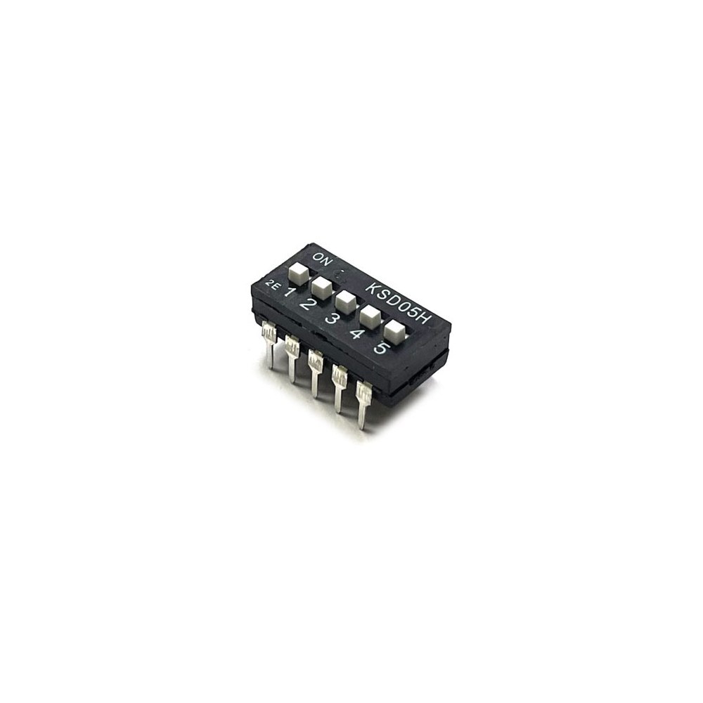 05H 슬라이드형 DIP 스위치 SLIDE DIP SWITCH KSD05H 5극 (HQ00031)