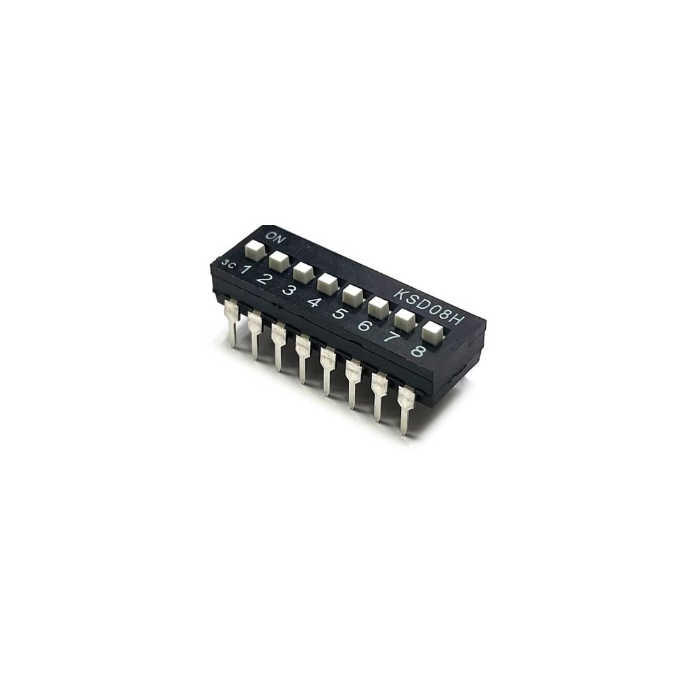 08H 슬라이드형 DIP 스위치 SLIDE DIP SWITCH KSD08H 8극 (HQ00034)
