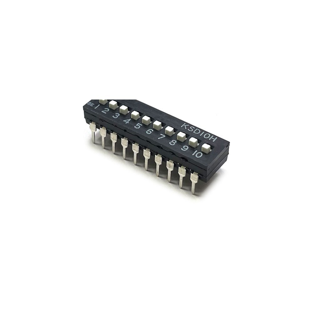 10H 슬라이드형 DIP 스위치 SLIDE DIP SWITCH KSD10H 10극 (HQ00035)