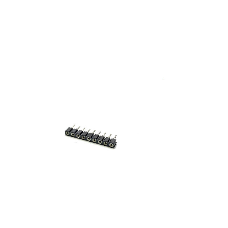 라운드 IC 소켓 1열 DIP 타입 핀간격 2.54mm DS1002-01-1x9 5개 묶음 (HQ00067)