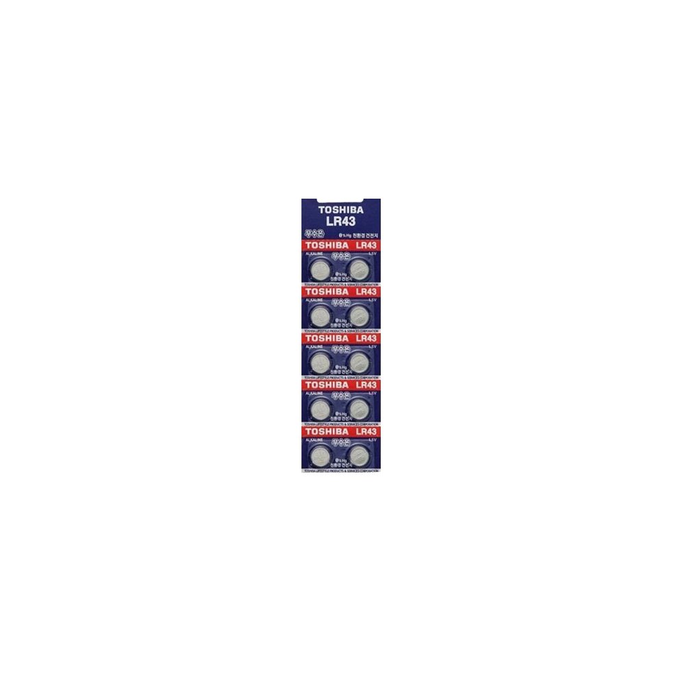 도시바 Toshiba LR43 10개입/1.5V/70mAh (HQ00101)