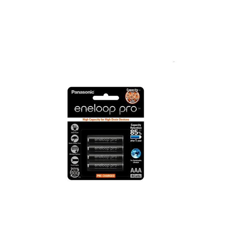 Panasonic 충전지 Eneloop Pro 에네루프 프로 950mAh/AAA형/4개입 (HQ00117)