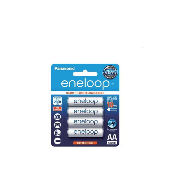 Panasonic 충전지 Eneloop 에네루프 2000mAh/AA형/4개입 (HQ00120)
