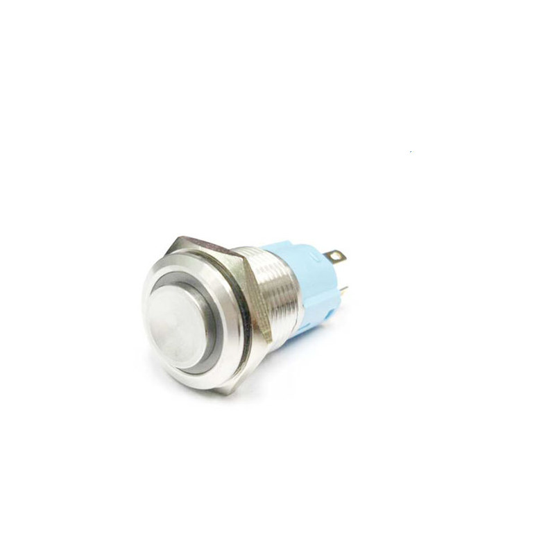 16mm LED 푸시 버튼 스위치 MP016S/H11-E 12V 청색 LED PUSH (HQ00510)