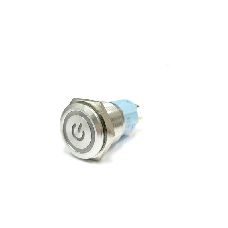 16mm LED 푸시 버튼 스위치 MP016S/F11-12V/EDY 적색 PUSH 복귀 (HQ00511)