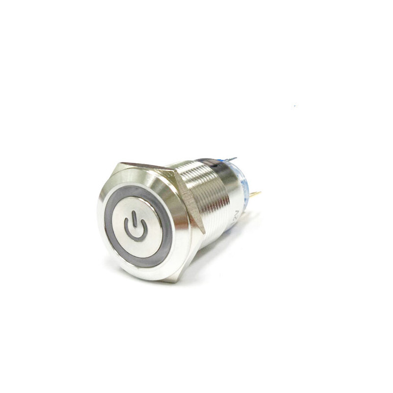 19mm LED 푸시 버튼 스위치 MP019S/F11-24V/EDY 적색 PUSH 복귀 (HQ00512)