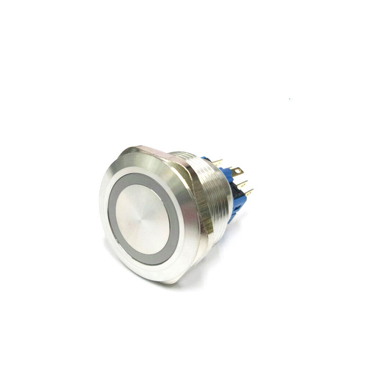 28mm LED 푸시 버튼 스위치 GQ28-11E/24V 청색 LED PUSH (HQ00515)
