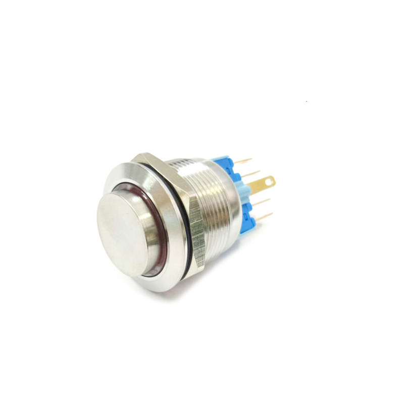 22mm LED 푸시 버튼 스위치 MP022S/H11-24V/E 적색 PUSH 복귀 (HQ00532)