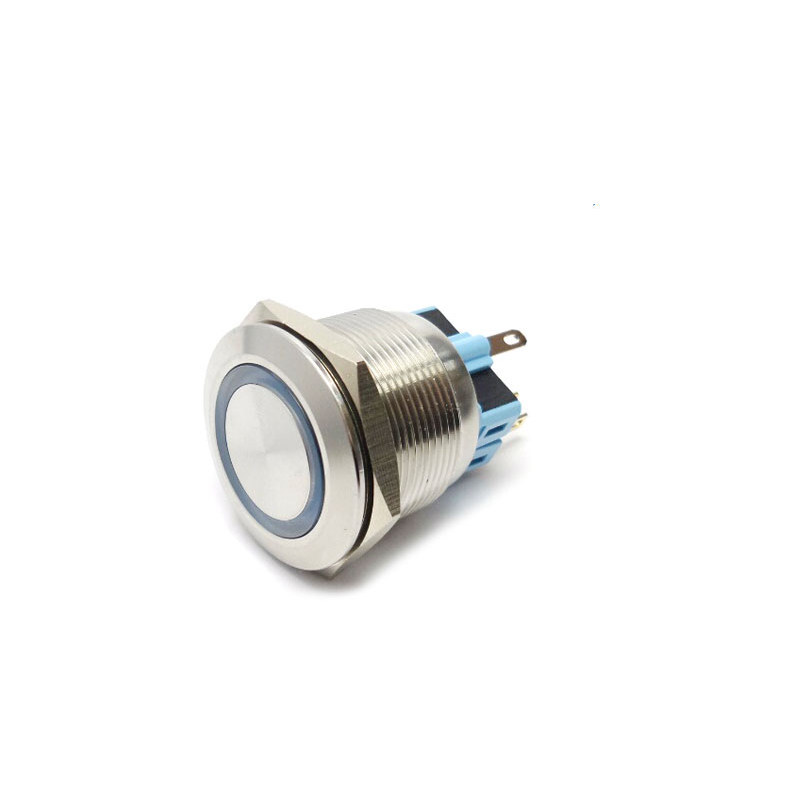 25mm LED 푸시 버튼 스위치 MP025S/F11-12V/E 적색 PUSH 복귀형 (HQ00543)
