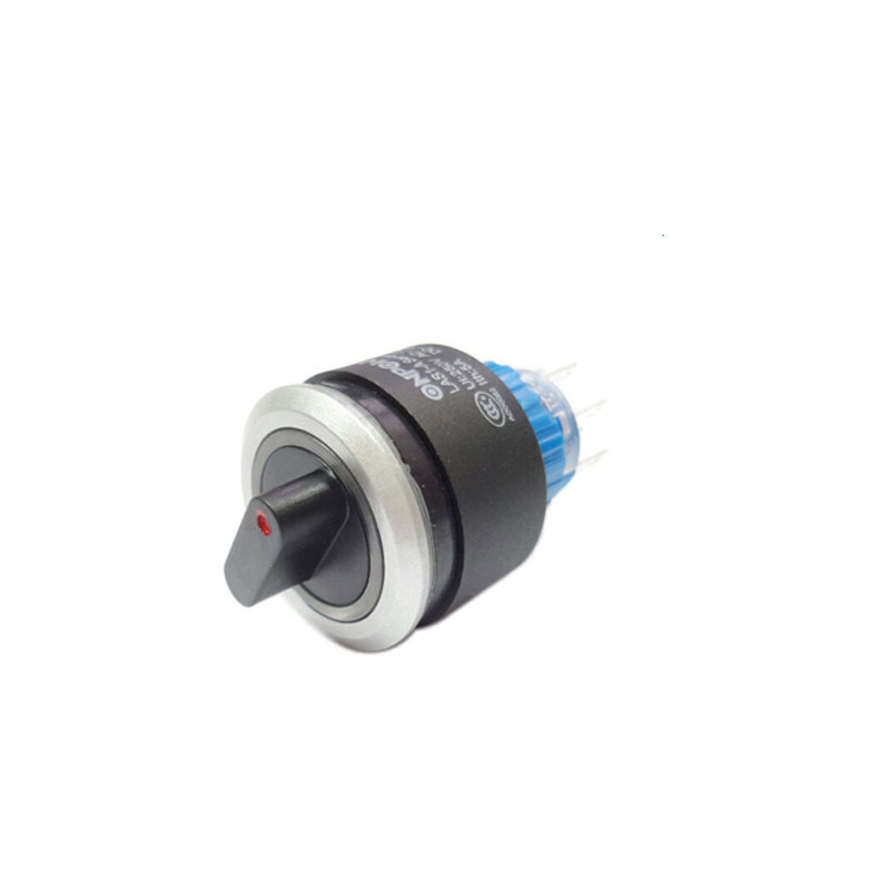 22mm 3단 셀렉터 스위치 LAS1-AWY-22x/31/12V/P 12V 청색 LED (HQ00585)