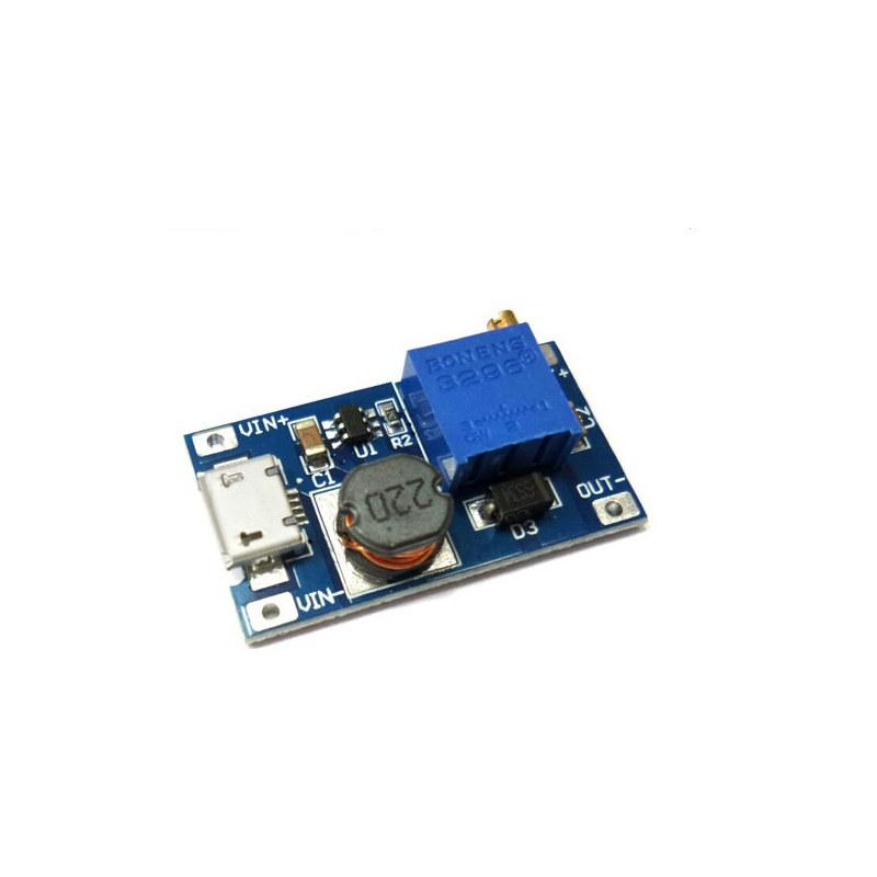 MT3608 2A 가변형 스텝 업 USB 컨버터 모듈 (HQ00605)