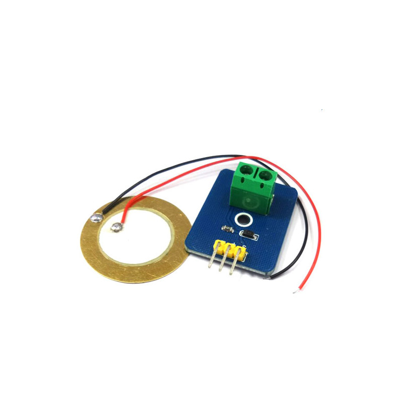 피에조 진동 센서 모듈 피에조 소자 27mm Piezo Sensor (HQ00738)