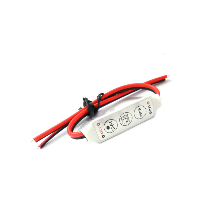 LED 단색 컨트롤러 2핀 와이어 DC 5V~24V (HQ00833)
