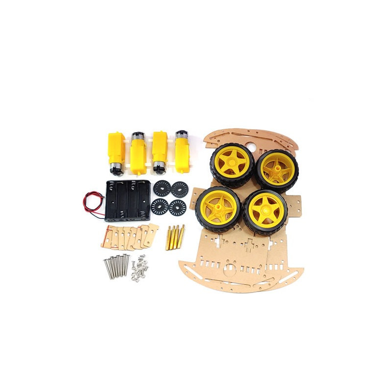 RC 카 4WD 자동차 프레임 키트 4륜 자동차 키트 (HQ00966)