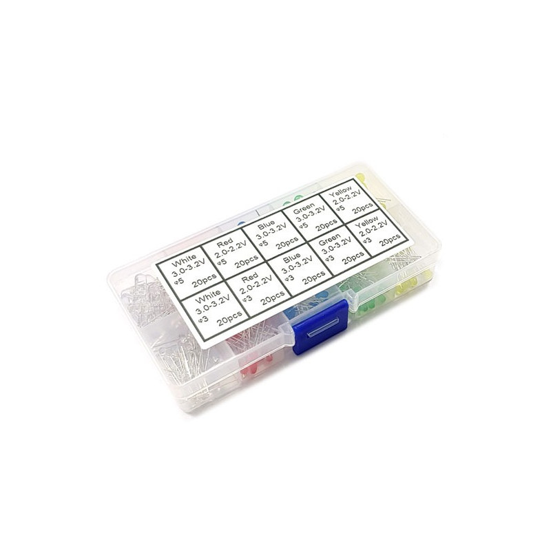 아두이노 3mm 5mm LED 키트 200PCS (HQ01004)
