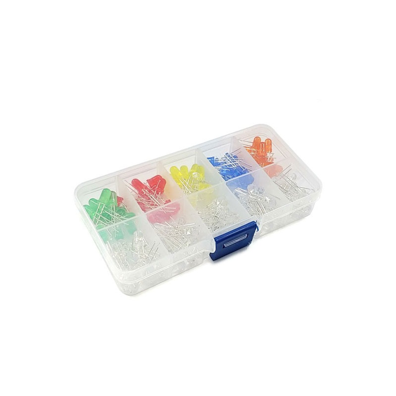 발광 다이오드 LED 키트 5mm 15개씩 150PCS (HQ01019)