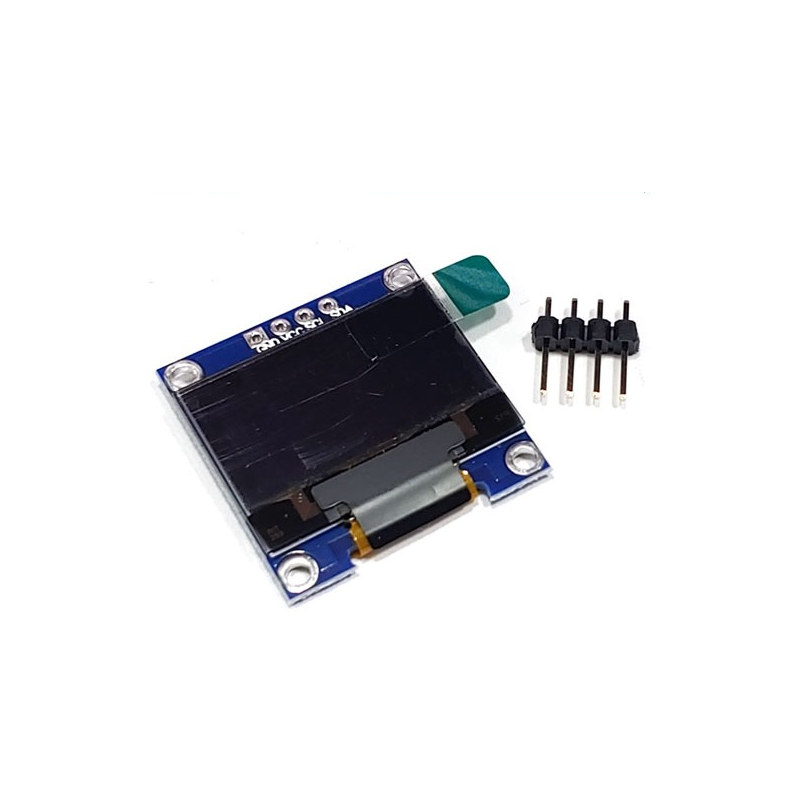 0.96인치 IIC/I2C 128x64 OLED 4핀 화이트 (HQ01063)