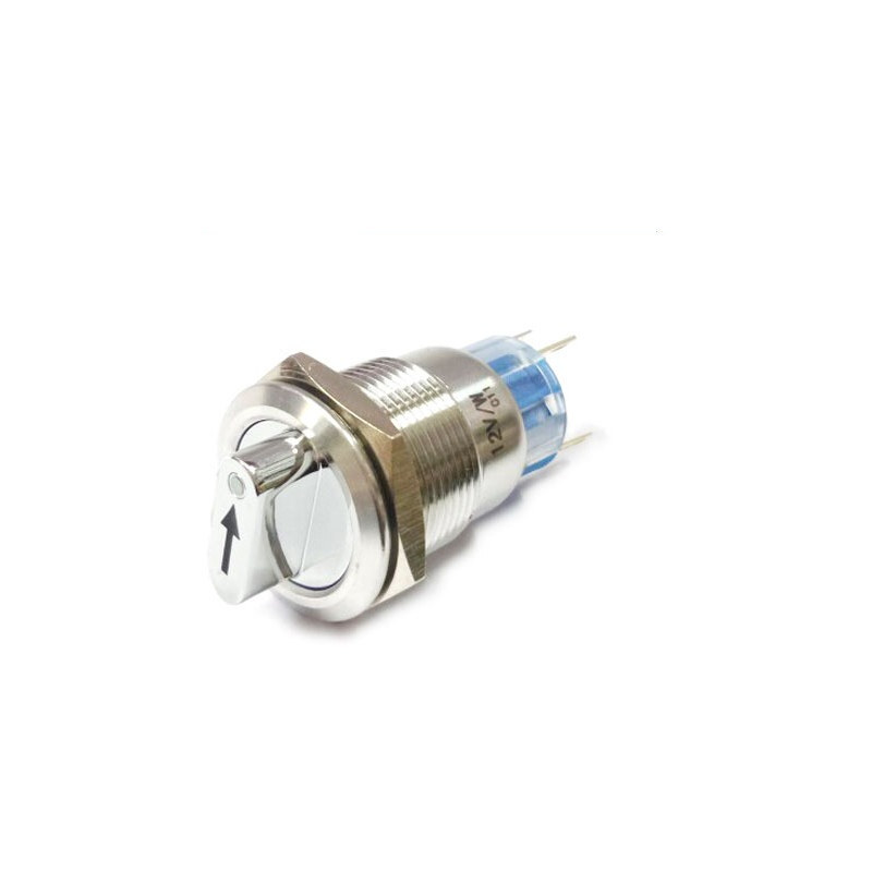 19mm 메탈 2단 셀렉터 MP019S/x11-21-24V 적색 (HQ01099)