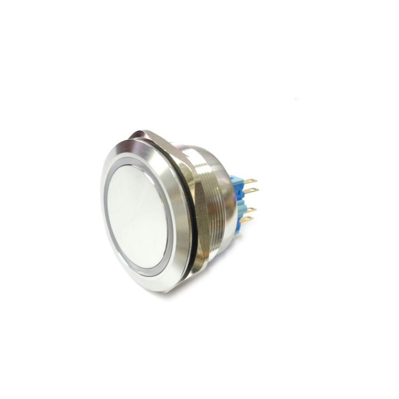 40mm LED 메탈 푸시 스위치 MP040S/F22-24V/E 적색 PUSH (HQ01116)
