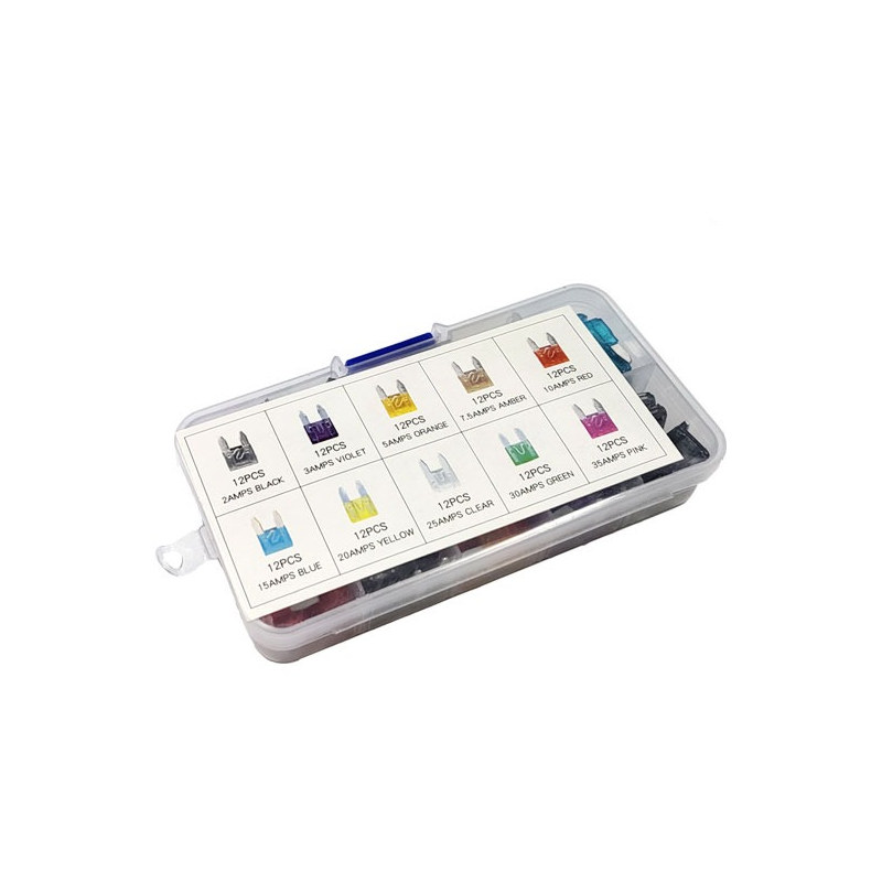 MINI Fuse 자동차 퓨즈 키트 2A~35A 120PCS (HQ01187)