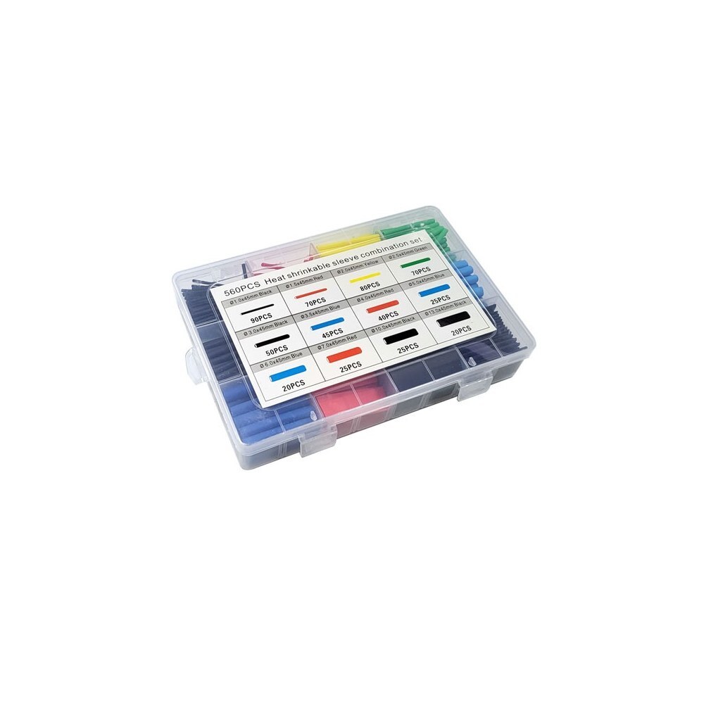 열 수축 튜브 세트 1~13mm 560pcs 상자 (HQ01189)