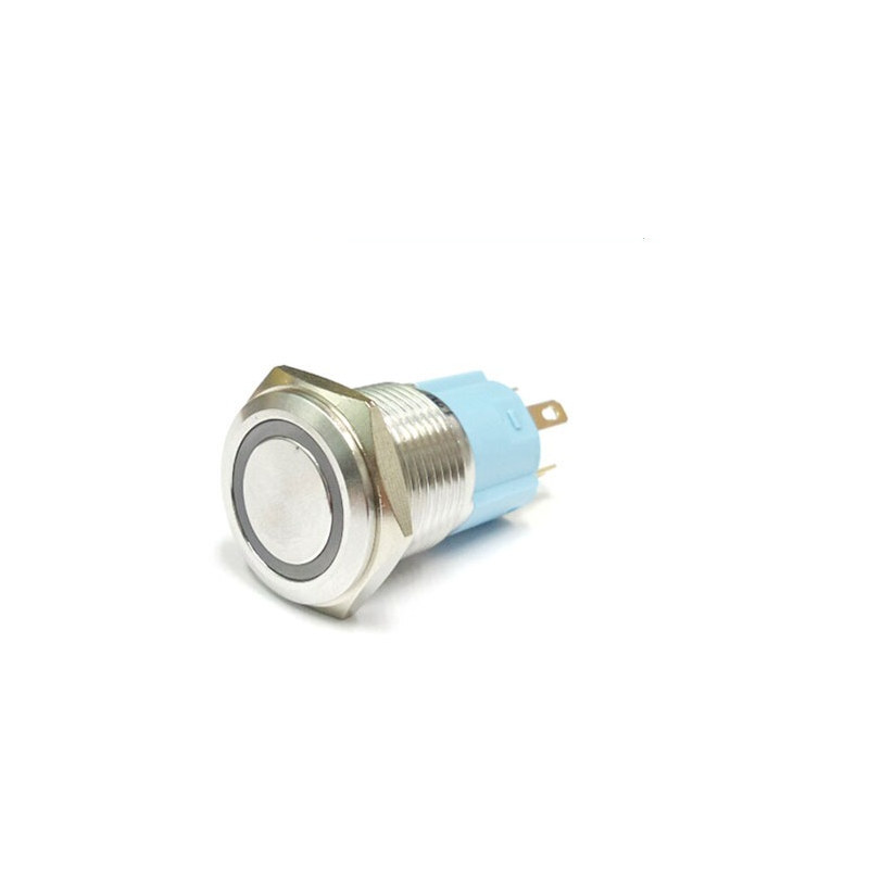16mm LED 푸시 버튼 스위치 MP016S/F11-12V/E 적색 PUSH 복귀 (HQ01197)