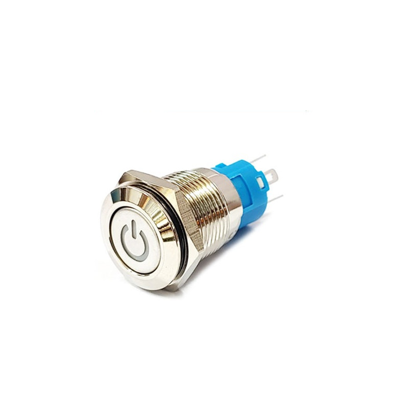 16mm 메탈 전원 스위치 FT16QE-F11V/12V/N 청색 (HQ01200)